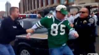 Angry Indy Cops vs. Drunk Jets Fan: The Video